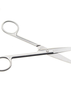 14cm Stainless steel Surgical Straight Bend tip Scissors Med