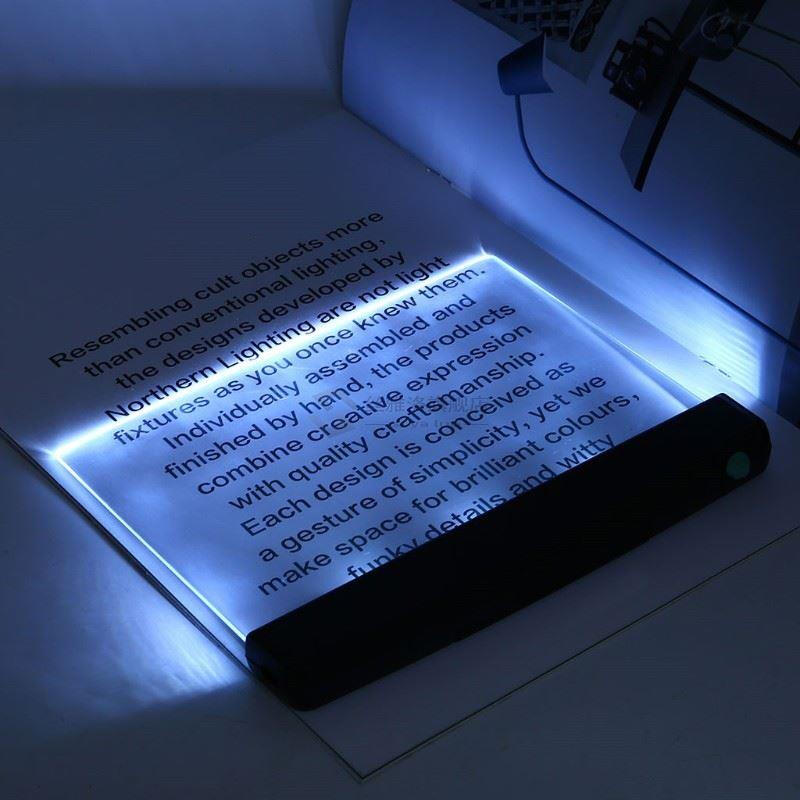 Creative Flat Plate LED Reading Light Night Light Portable D