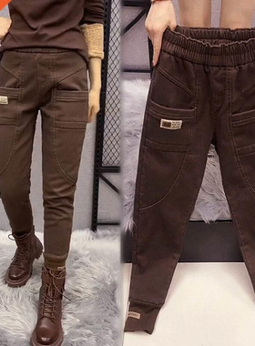 Woman Jeans Pants Autumn Winter Tapered Casual Pants Women&#