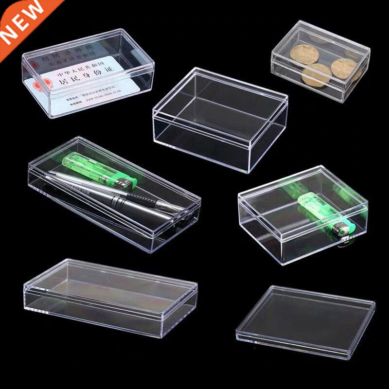 Small Clear Storage Box Rectangle Display Case Dustproof Pro