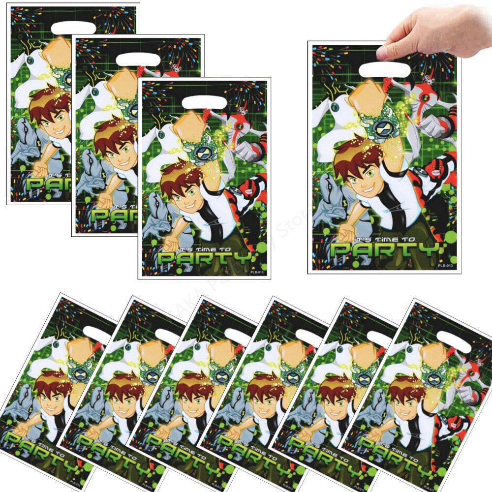 Ben 10 Birthday Decoration Party Gift Bags Plastics Candy