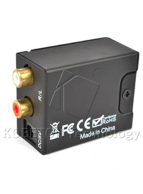 Kebidu Analog to Digital ADC Converter Optical Coax RCA Tos