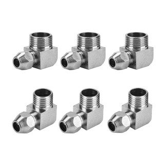 5pcs 90 Degrees Male Thread Air Hose Quick Adapter Connector