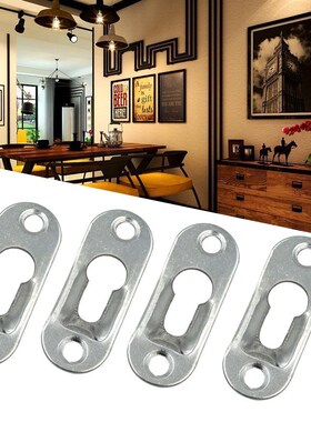 20 Pcs/Set Keyhole Hangers Iron Hanging Plate Hardware 适用