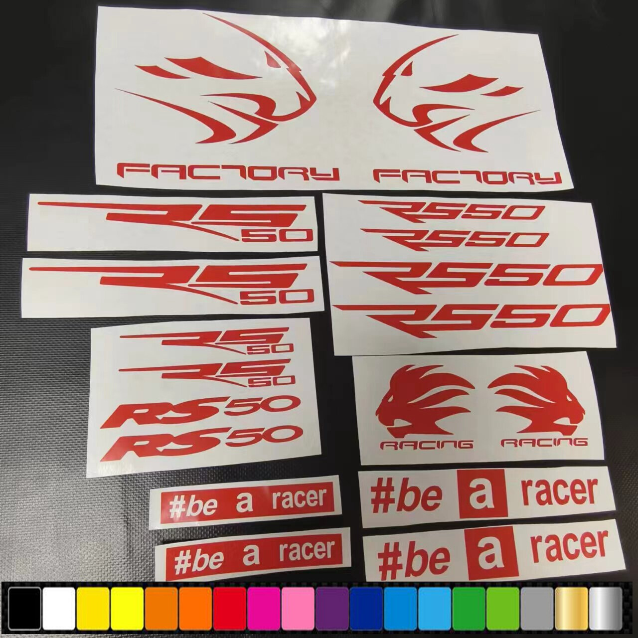 Motorcycle RS Racing Factory Decals Fairing Label Stickers
