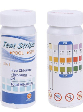 50Pcs 3 In 1 Spa Water Hardness Multi-use Easy Distinguish T