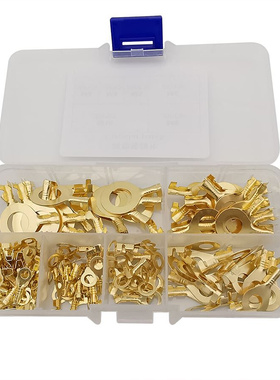 150Pcs/Box Brass M3 M4 M5 M6 M8 M10 Ring Lugs Copper Crimp T