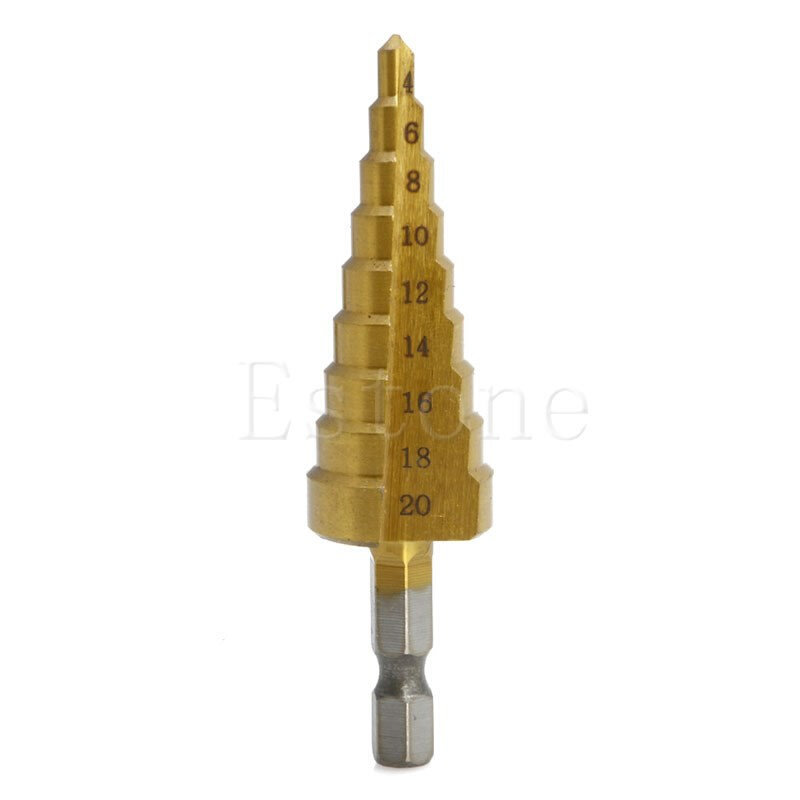 HSS Steel Step Cone Titanium Drill Bit Hole Cutting Tool 4-2