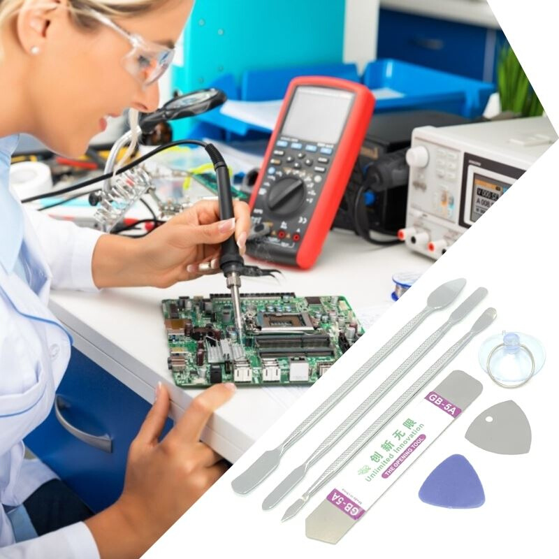 7Pcs Professional Electronics Opening Pry Tool Repair Kit Sp