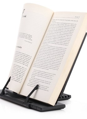 Portable Steel Book Stand Frame Reading Desk Holder with 7 T