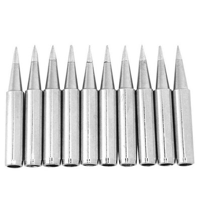 10pcs 900M-T-0.8D Lead Free Solder Iron Tip Set Soldering Ir