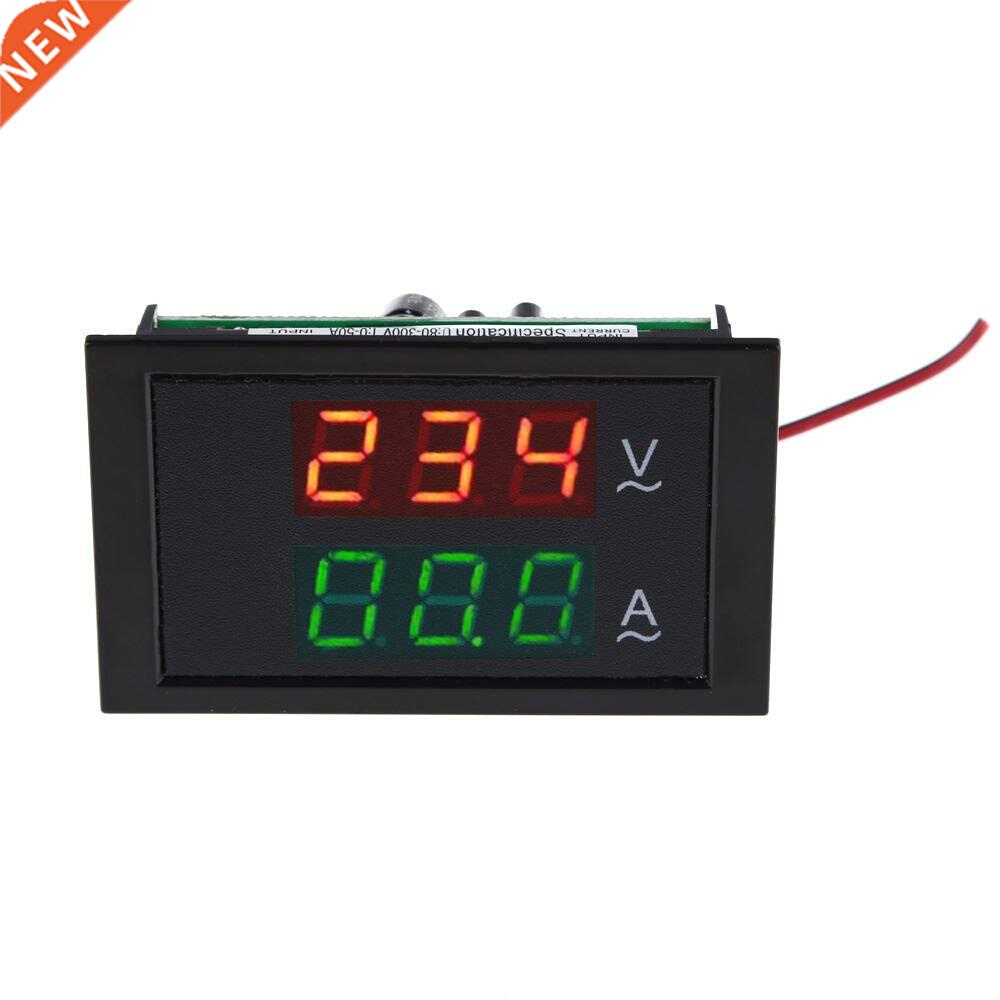 AC80300V 50A Display LED Voltmeter Ammeter Volt Amp Panel Bl