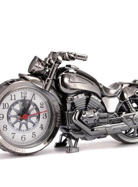 Motorcycle Alarm Clock Shape Creative Retro Gifts pscale Fur