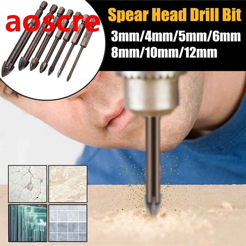 7pcs 3-12mm Tungsten Carbide Drill Bit Set Alloy Carbide Poi