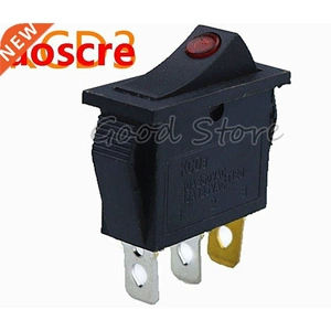 Hong-Dian KCD3 ON-OFN 3PIN DP LACKING SP RED DOT LED FO FO