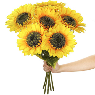 1/3/5pc Sunflower Artificial Flowers Bouquet Realistic