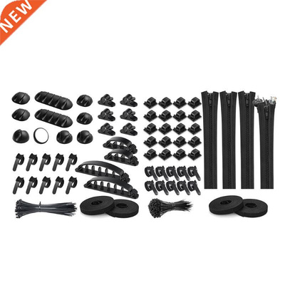 132/136Pcs Cable Organizer Kit of Split Cable Sleeves with S