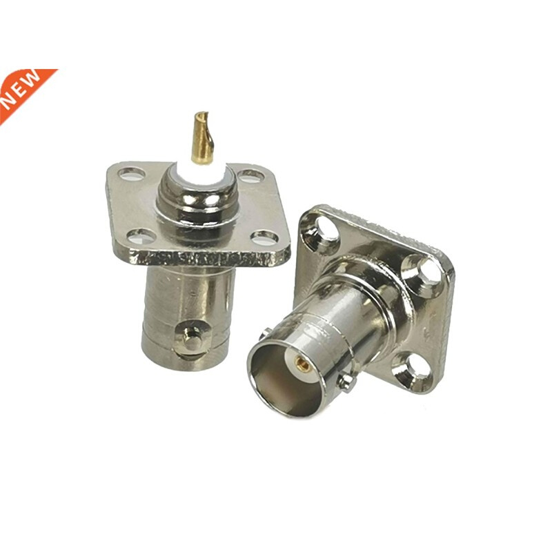 1Pcs Connector BNC Female jack 4-holes Flange Solder Panel M
