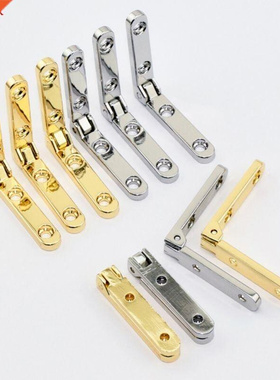 10Pcs/Bag 90 Degree Hinges Zinc Alloy Spring Hinge for Woode