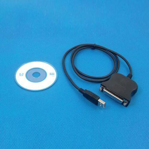 Black USB Parallel (D-SUB25 pin) conversion printer cable