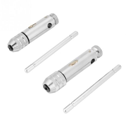 Adjustable T-Bar Handle Ratchet Tap Tool Steel Wrench M3-M8