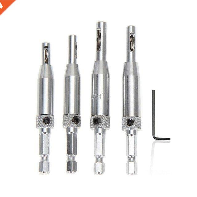 1 Set Center Drill Bit Door Self Centering Hinge Tapper Core