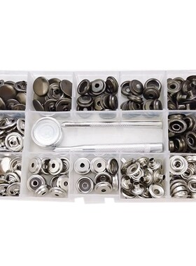 50 Sets 15Mm Leather Snap Fasteners Kit Press Stud Metal