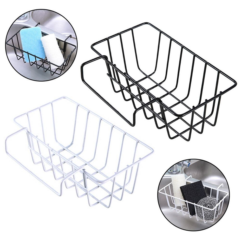 Kitchen Sink Drain Rack Sponge Soap Drainer Holder Basket Si