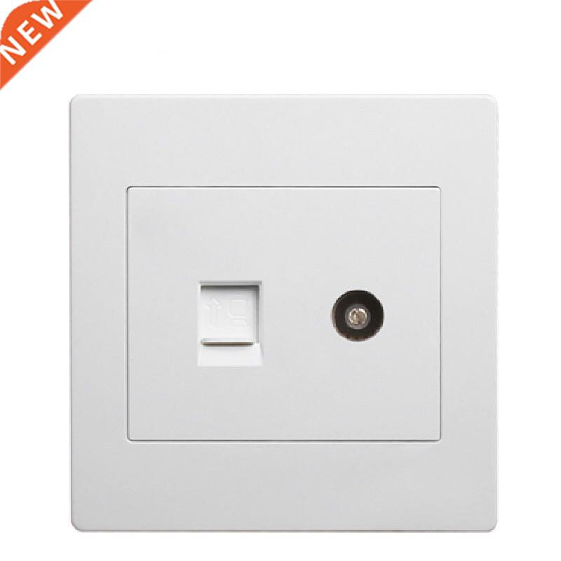 Type 86 Luxurious Elegant white wall weak electricity socket