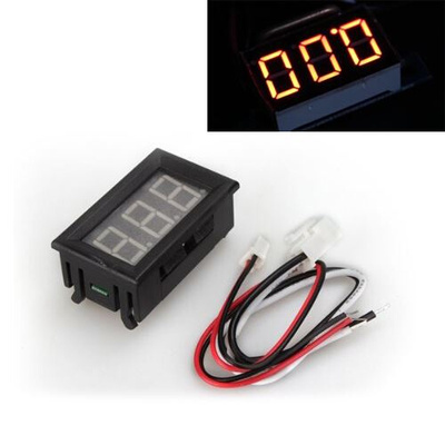 LED Ampere Meter AMP Panel Meter Ammeter DC 0 - 10A Gelb Neu