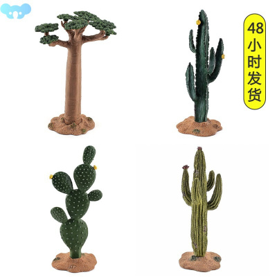 Simulation Green Plant Cactus Tree Baobab Bush Model跨境专供