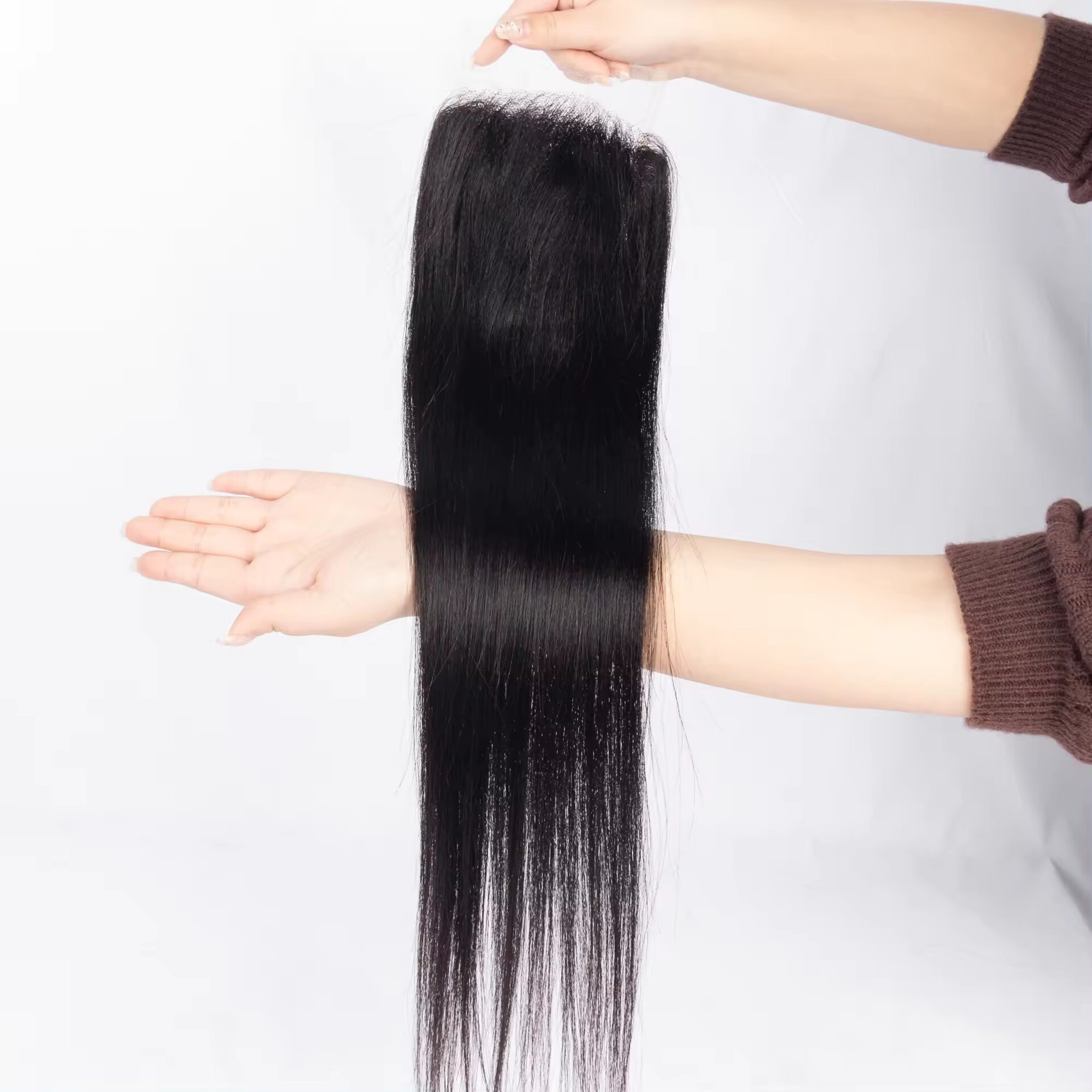 2X6 4x6 7x7 HD Swiss Lace Closure Silky Straight Bleach Knot