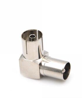 1pcs TV Male Plug To F Female Jack 90 Degrees Head Right Ang