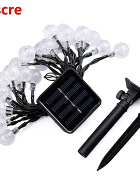 50 LEDS Crystal ball 7M Solar Lamp Power LED String Fairy Li