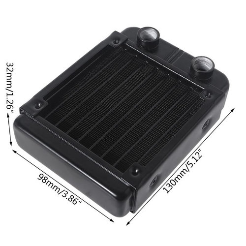 K1KF G1/4 Thread 90mm PC Water Heat Exchanger Computer Alumi