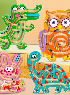 Baby Montessori Educational Toys Children Magnetic Track