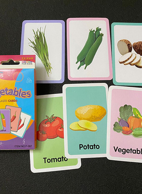 36pcs Flashcards Kids Montessori Baby Learn English Word Car