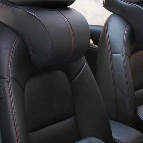 Leather Car Auto Seat Supports Back Cushion And Headrest Nec