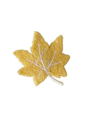 Maple leaf season!New embroidered cloth hair clip BB clips I