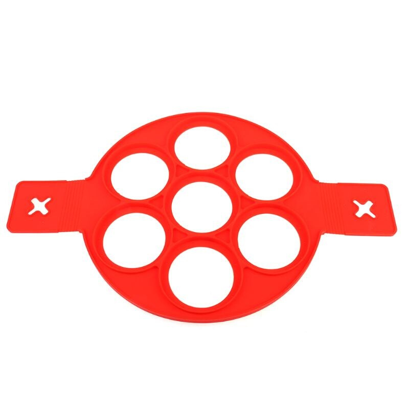 449C High Quality 7 hole round Christmas silicone breakfast