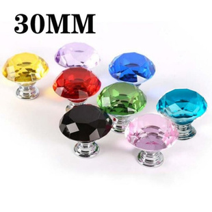 Diamond Shaped Crystal Drawer Knob Cabinet Cupboard Furnitur