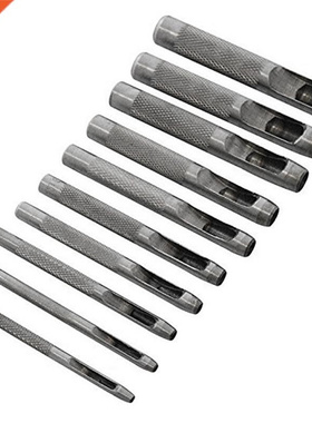 10 Pcs/Set Hole Punching Round Belt Punched Tools Puncher Ho