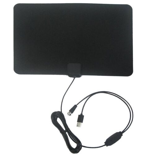 80 Miles Range Large Flat Indoor HD TV Antenna Amplifier Boo