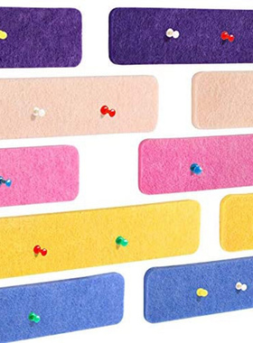 10Pcs Cork Felt Bulletin Board Bar Strip Self-Adhesive Felt