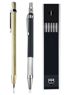 Carpenter Pencils with 12Pcs Replaceable Marker Refills and