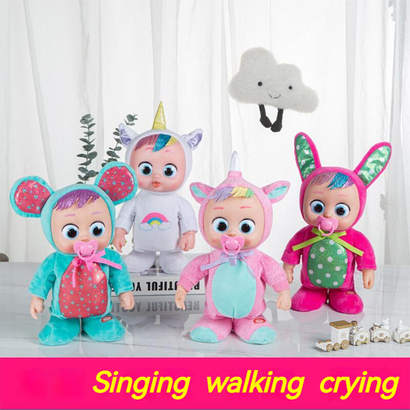 Kids Crying Baby Doll Walk And Dance Simulated Electric跨境1