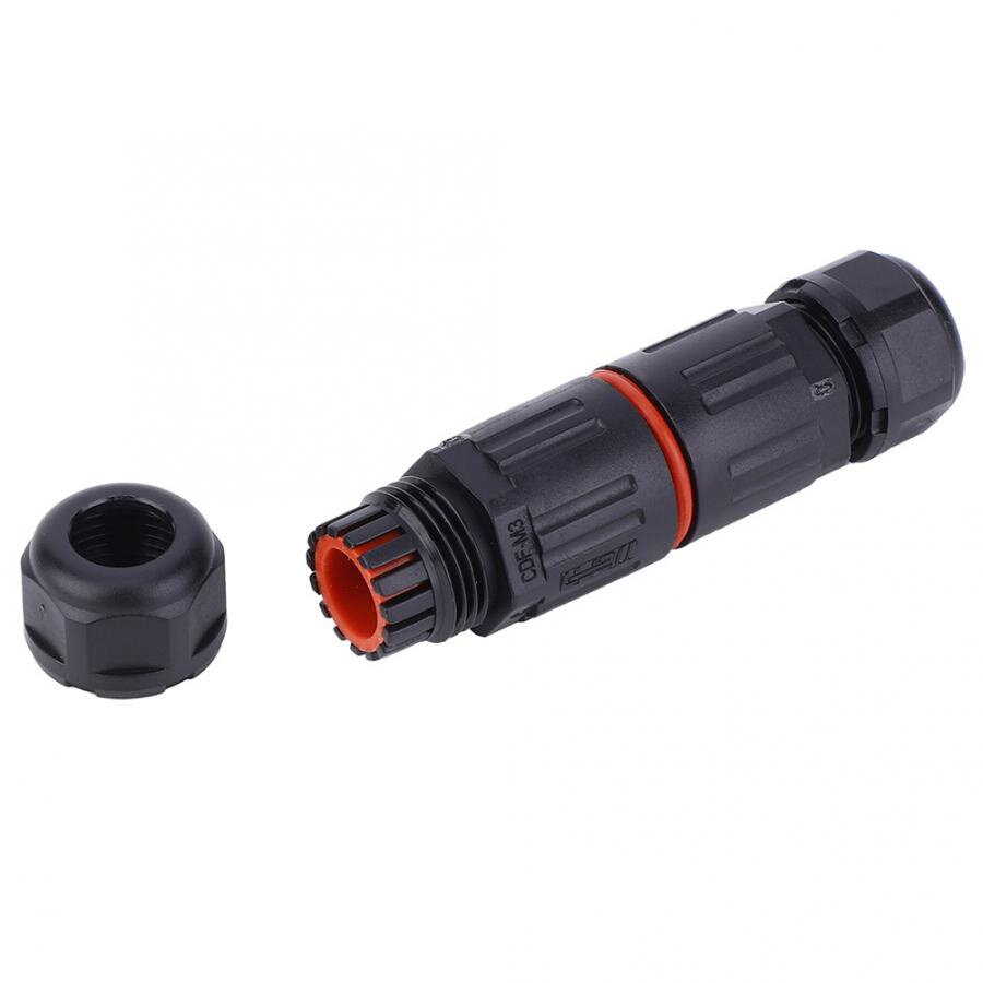10PCS IP68 Waterproof Electrical Wire Cable 3Pin Connector O