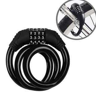 1Pc Portable  Password Lock Mountain Road Bike Wheel Lock跨
