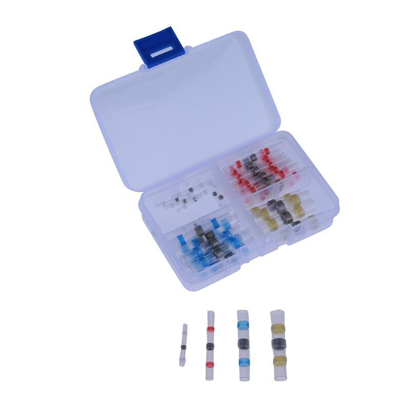 50pcs  Insulated Terminators Solder Weld Ring Shrink Copper