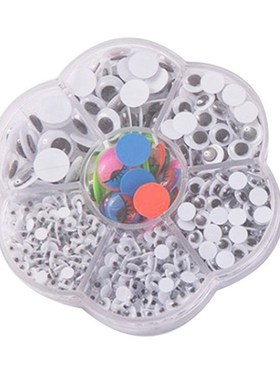 Universal 700Pcs 4/5/6/7/8/10/12mm Total Mixed Googly Eyes